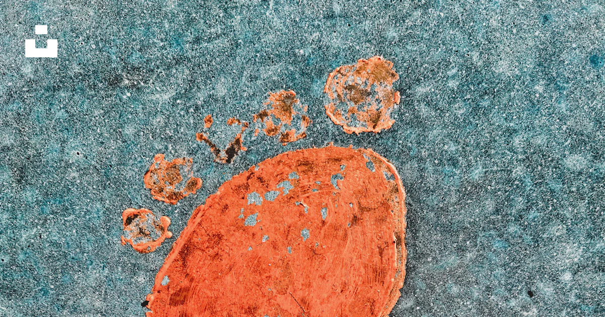 Red Rocks Footprint A red footprint is imprinted on a surface. photo – Free Land Image on ...