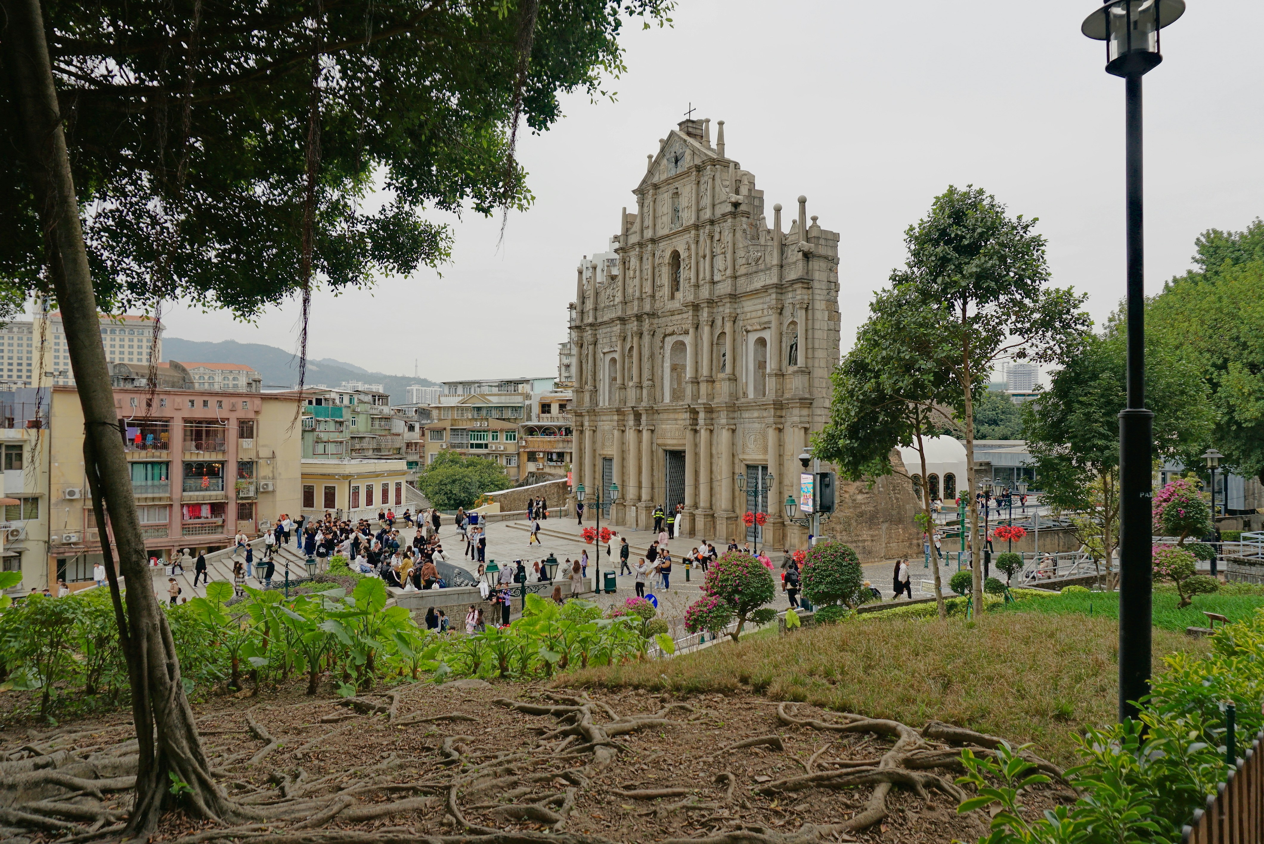 The ruins of st. paul's are seen in macau.