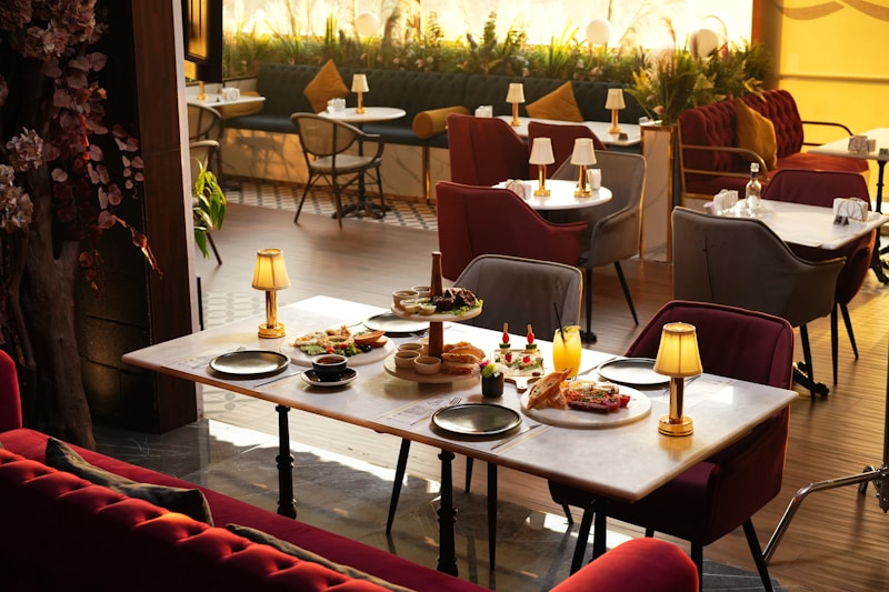 Luxurious fine dining experience with gourmet cuisine