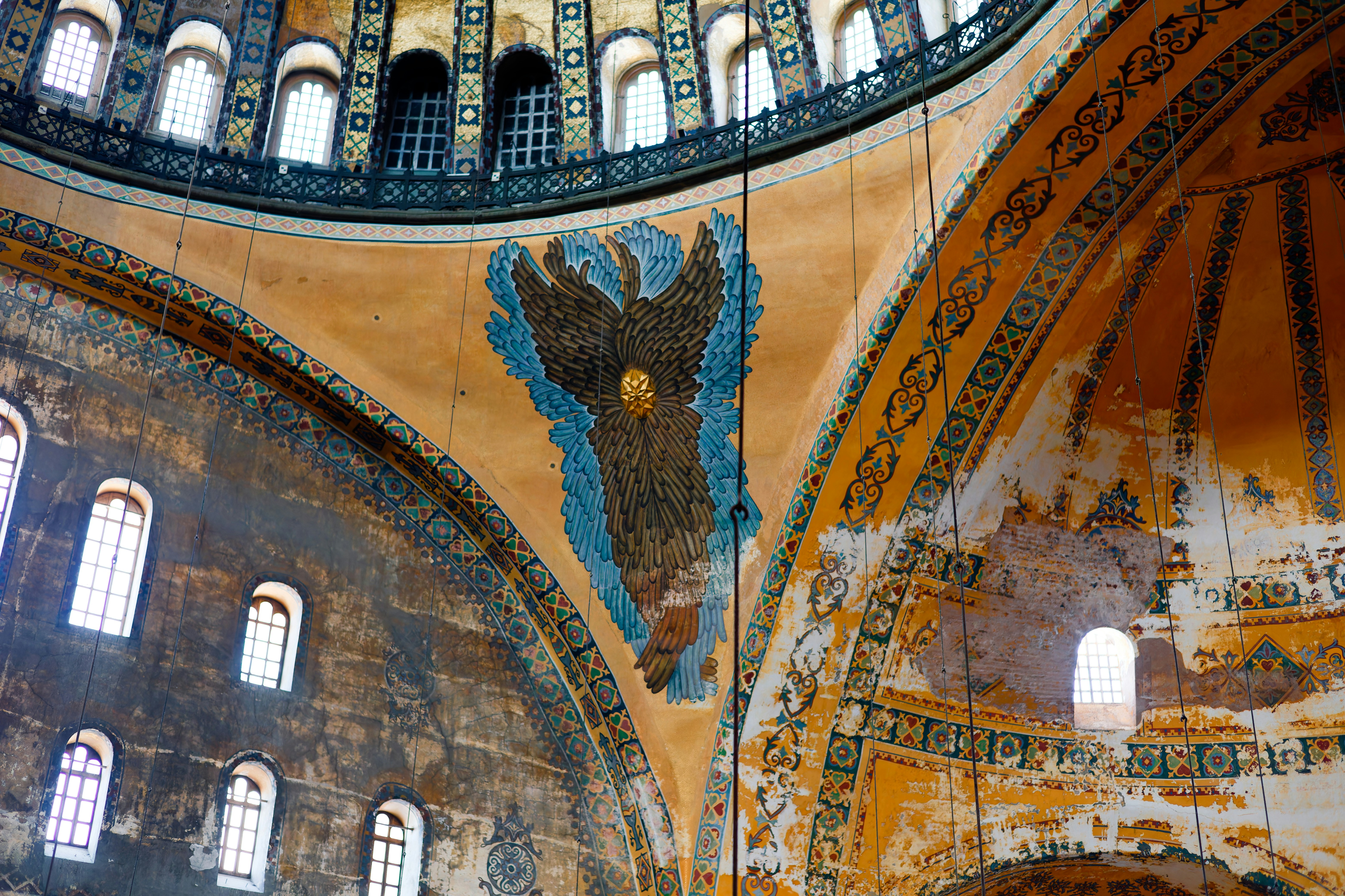 Im Inneren der Hagia Sophia, Istanbul.