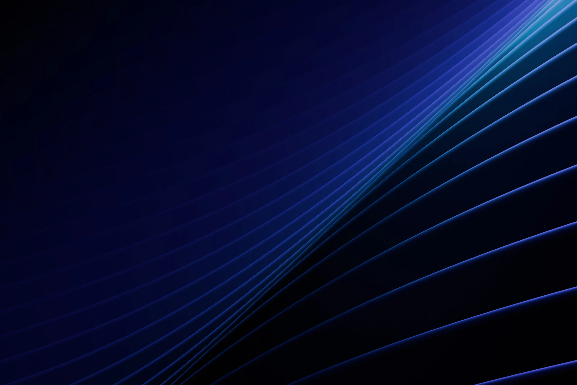 Abstract blue lines on a dark background.