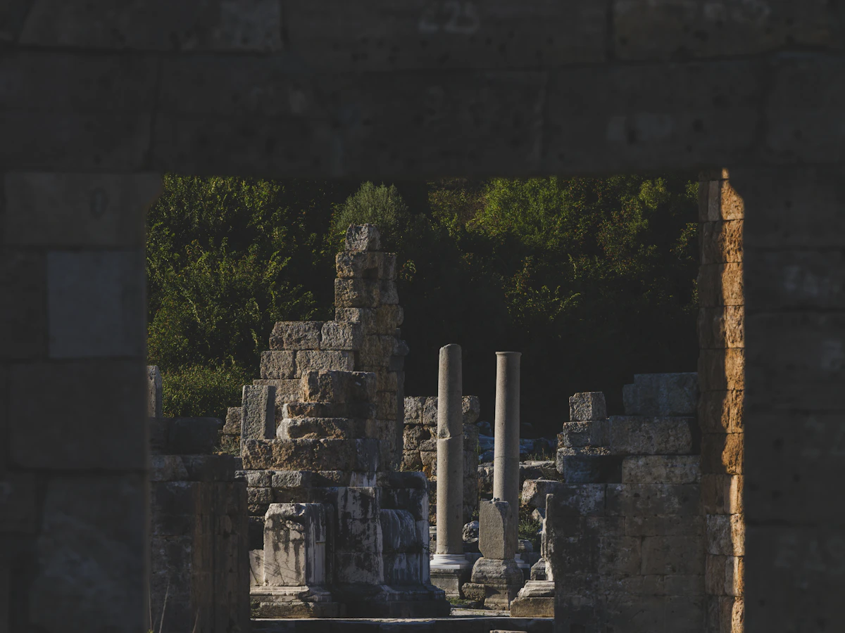 The ancient ruins of Perge, Turkey