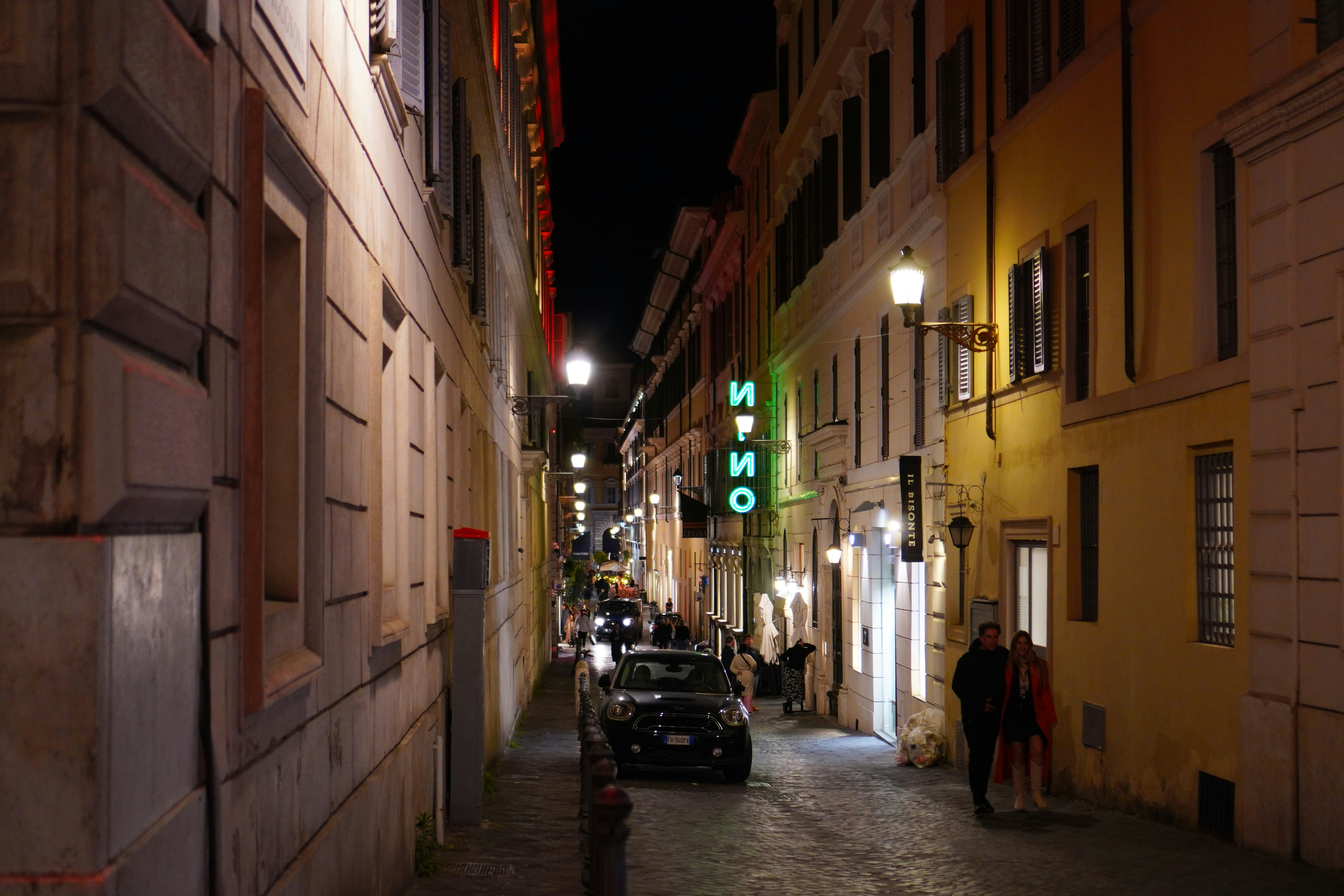 Alley at Night in Rome (Landscape)