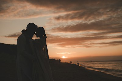 Cyprus dating app — evening walk by the sea on AimerWorld