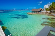 Turquoise water meets a beautiful tropical beach.