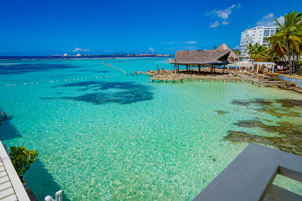 Turquoise water off the Trincomalee coast