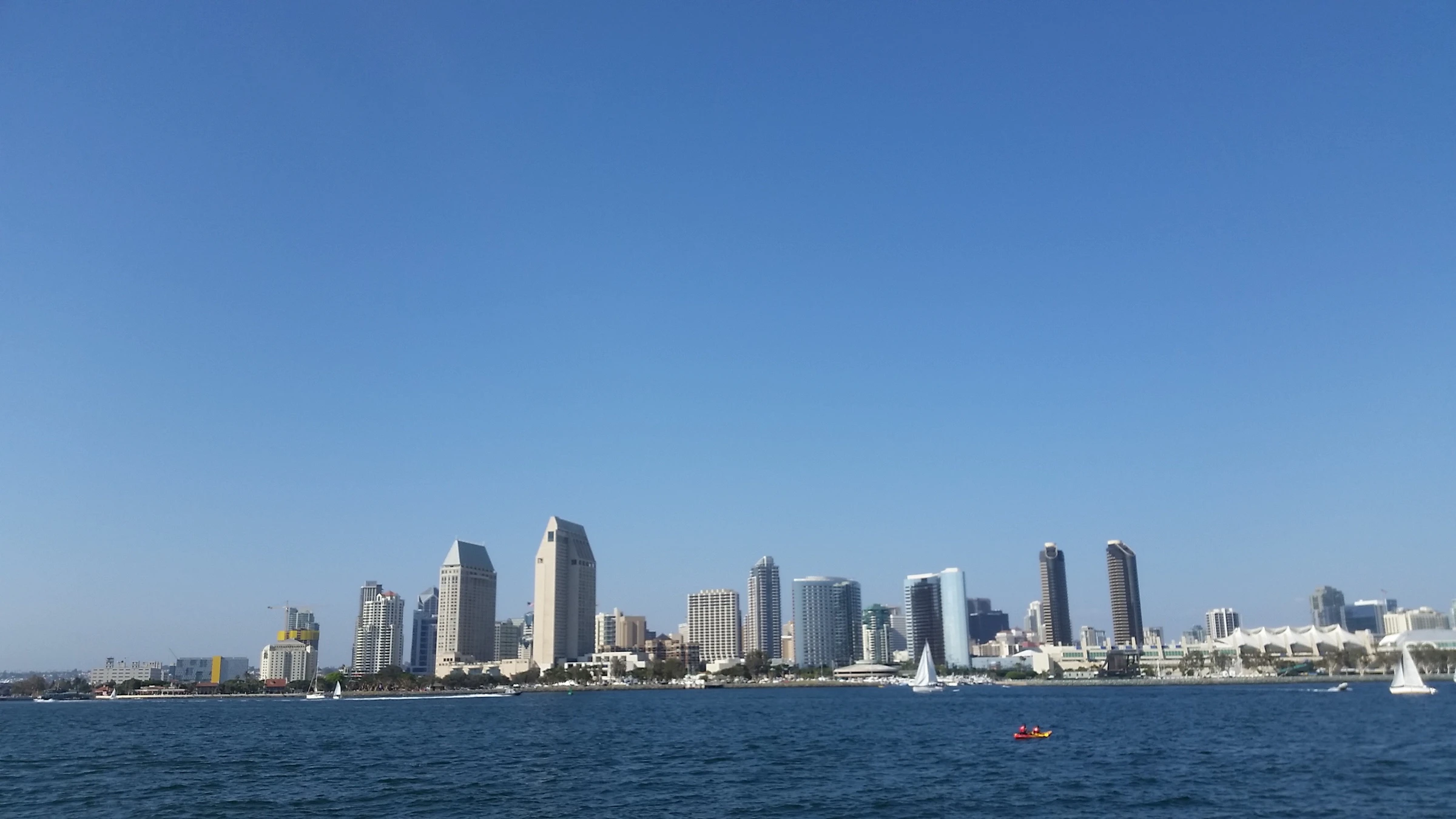 San Diego skyline seen from across the harbor