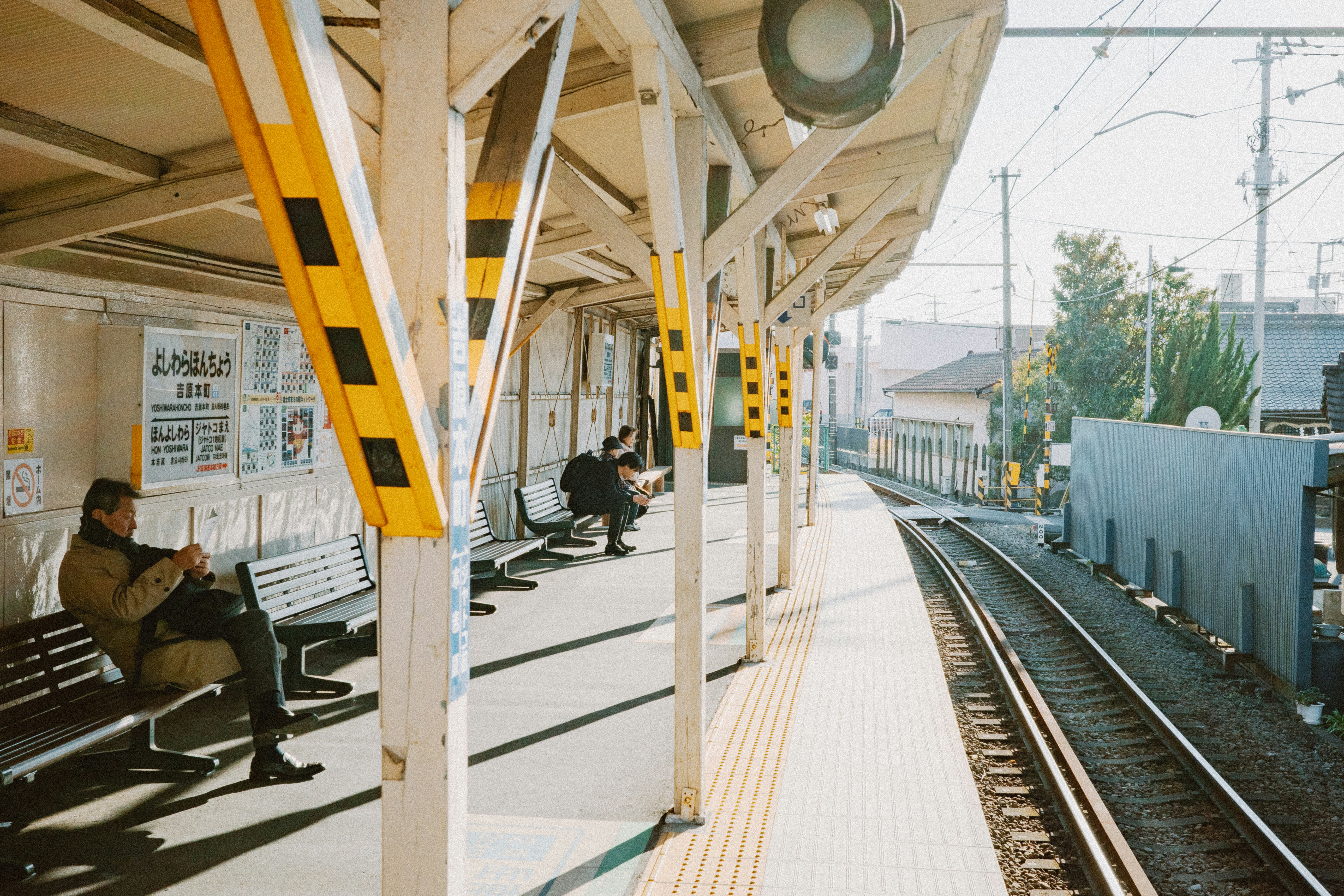 People waiting on platform