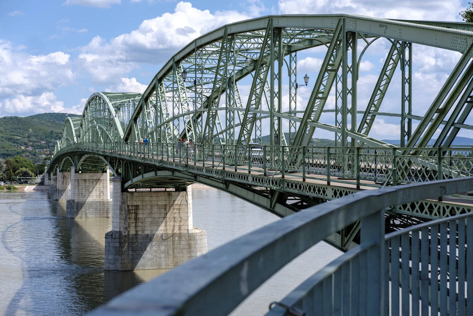 The Mária Valéria Bridge spanning the Danube at Esztergom