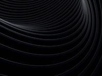 Dark, curved lines create a mesmerizing pattern.