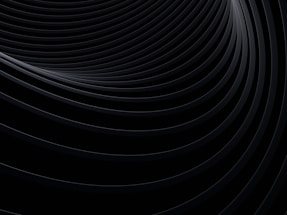 Dark, curved lines create a mesmerizing pattern.