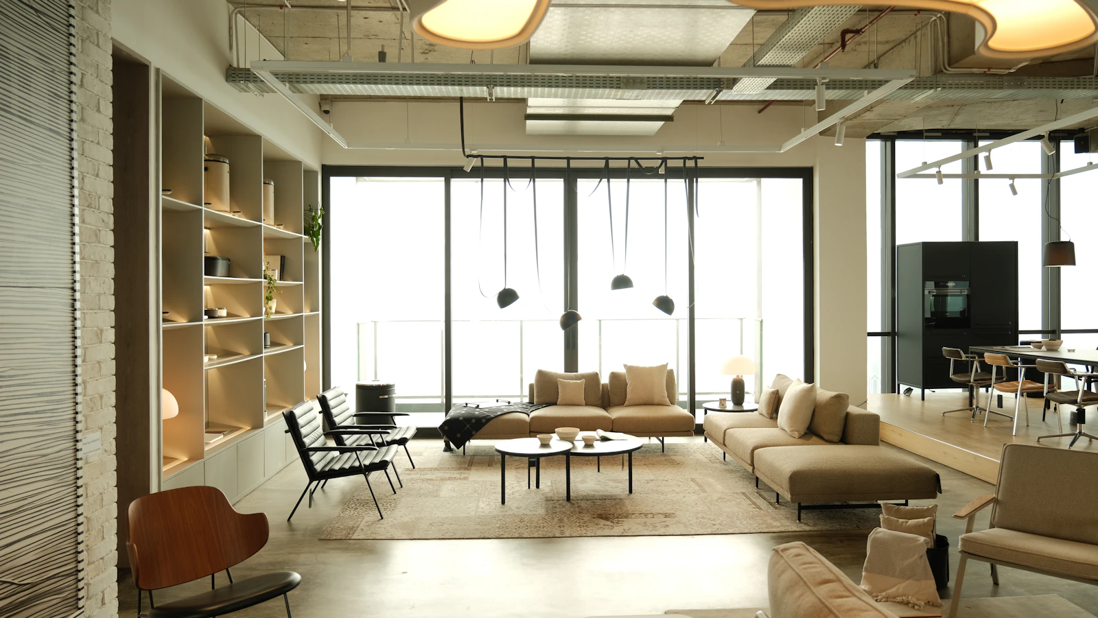 Atelier Offices collaborative lounge and workspace