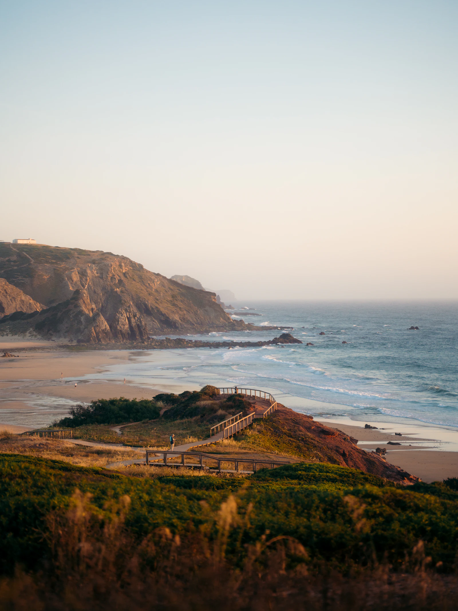 Atlantic coast cliffs and beach