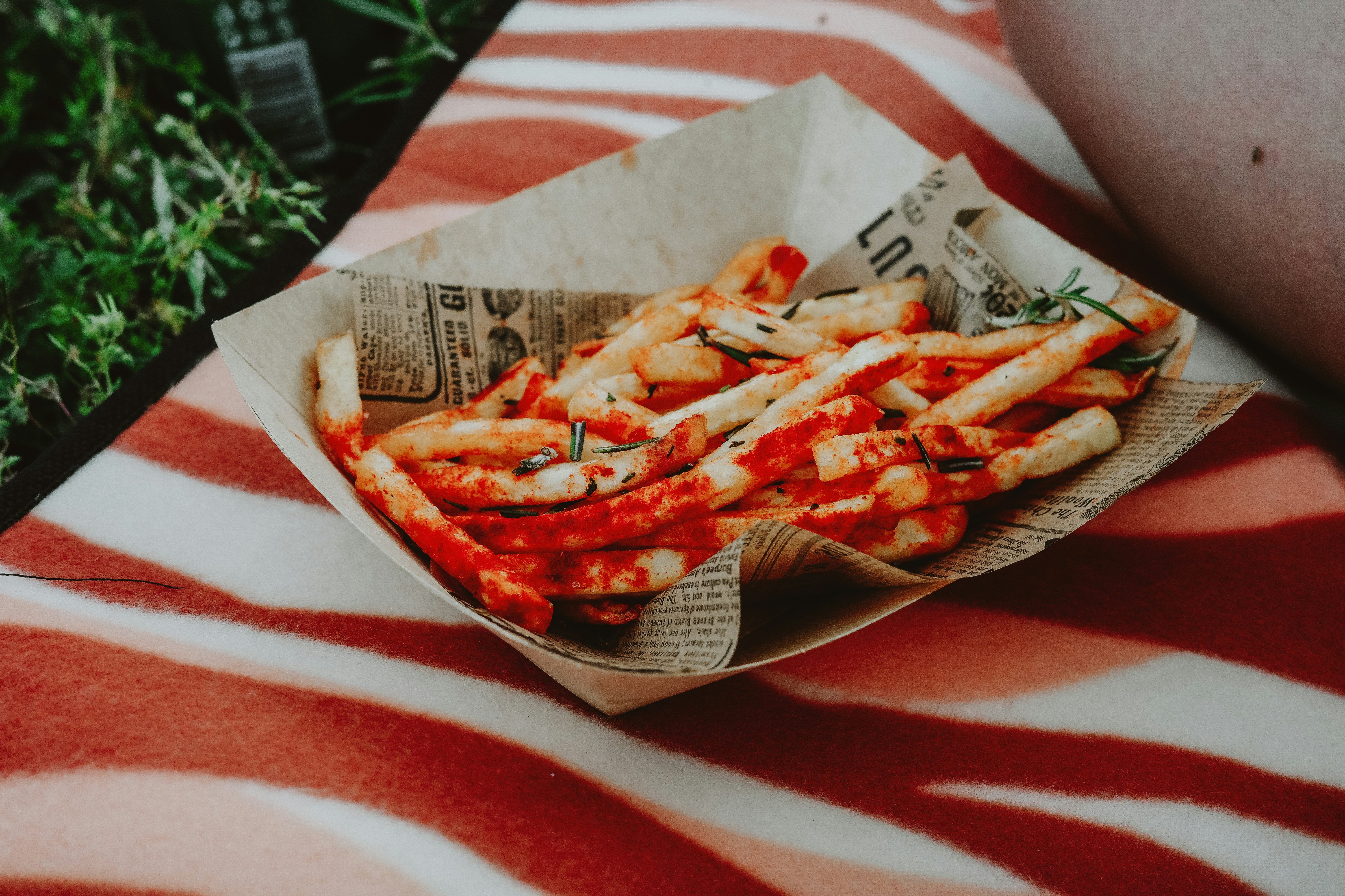 French fries with sauce