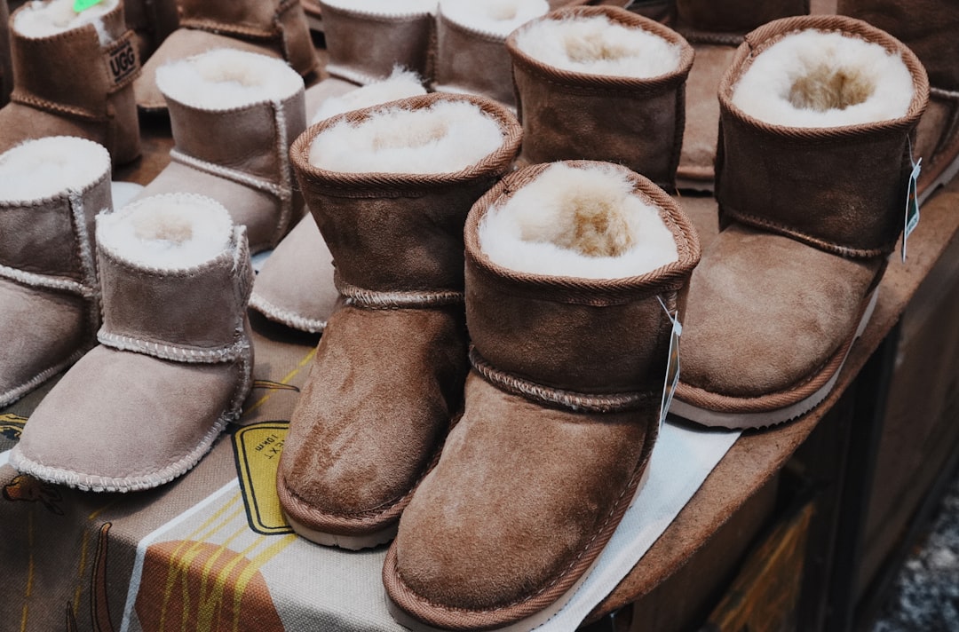 Many warm and cozy winter boots are displayed.