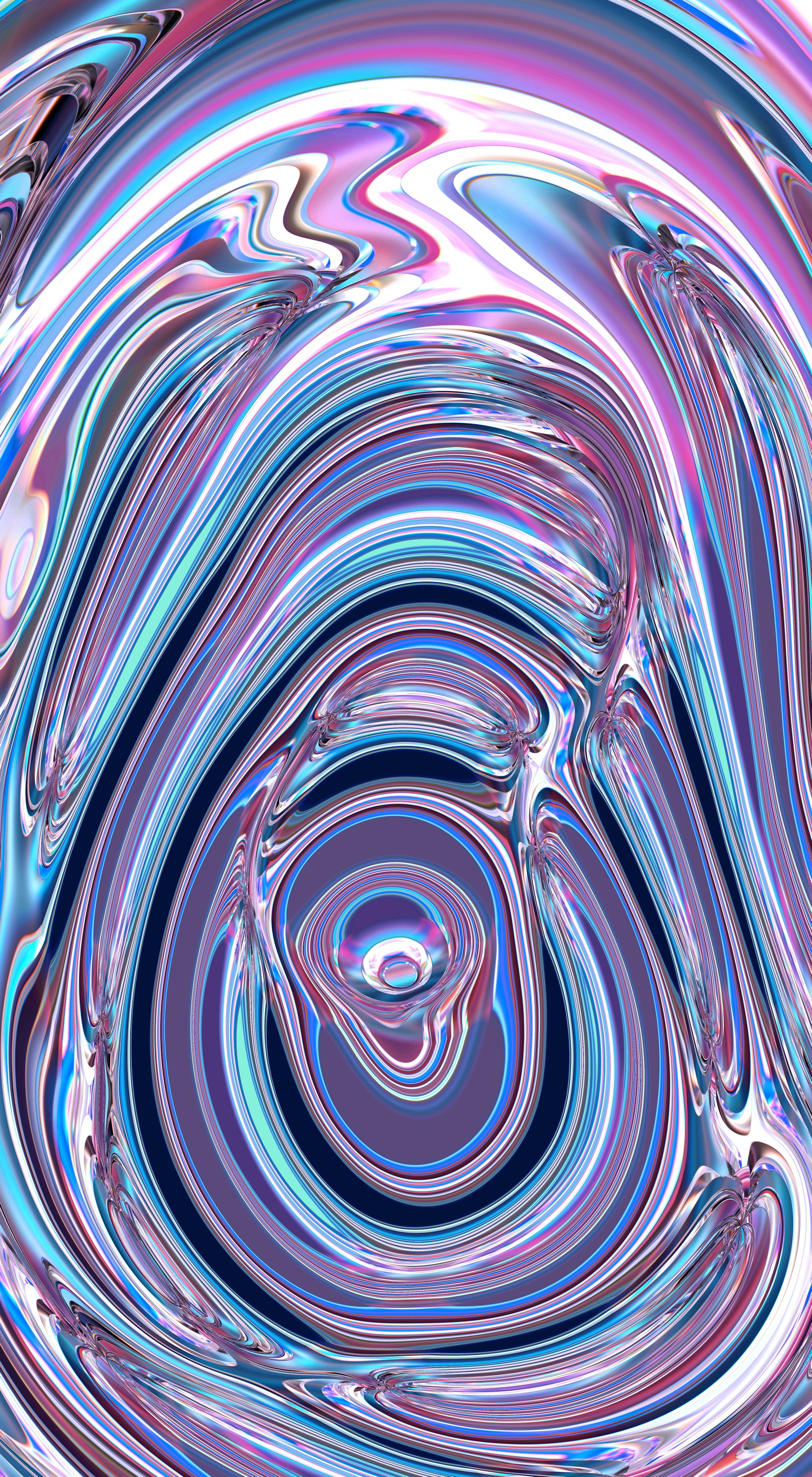 Swirling, colorful, and abstract liquid-like shapes.