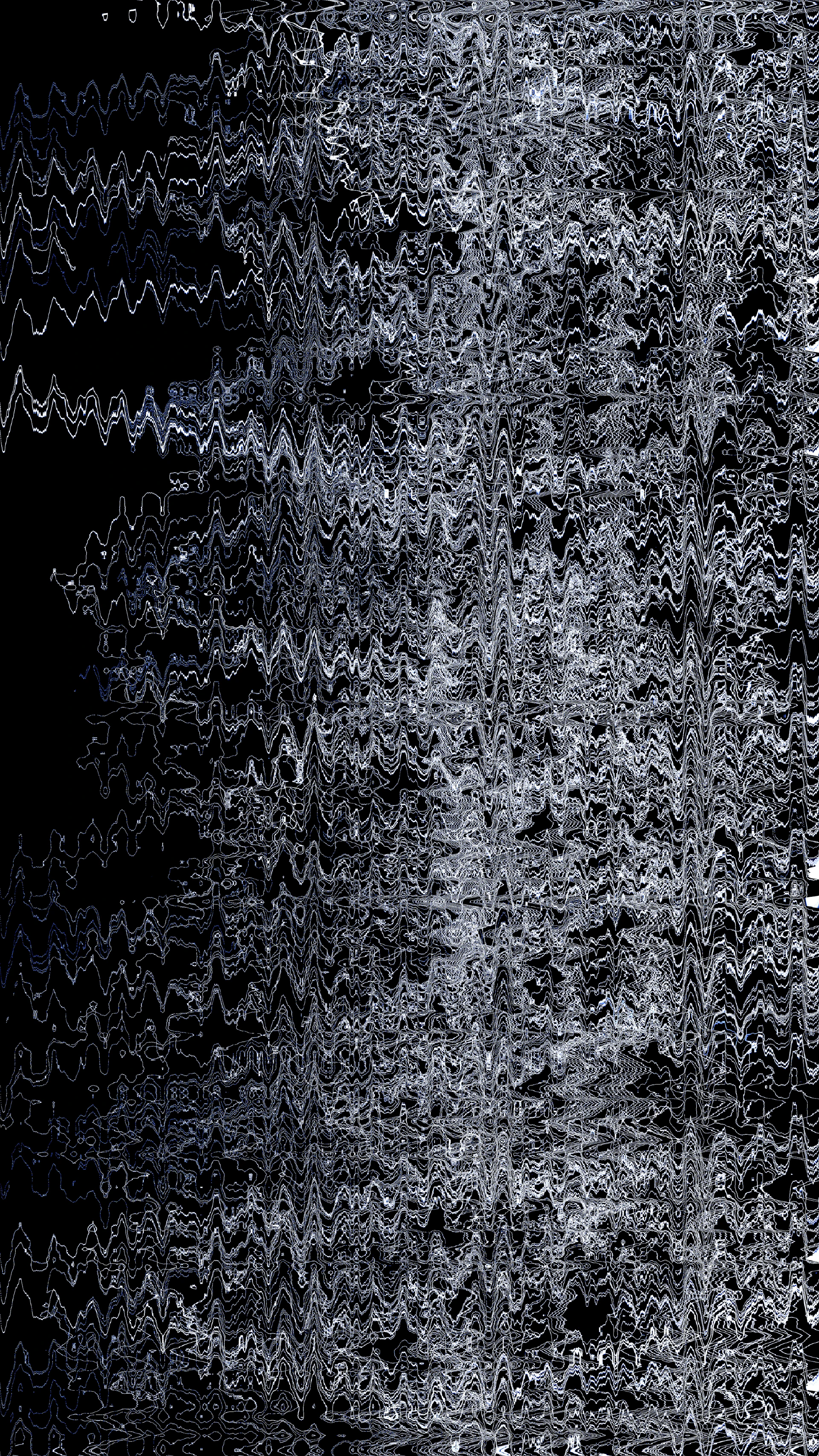 Abstract art with wavy lines and patterns