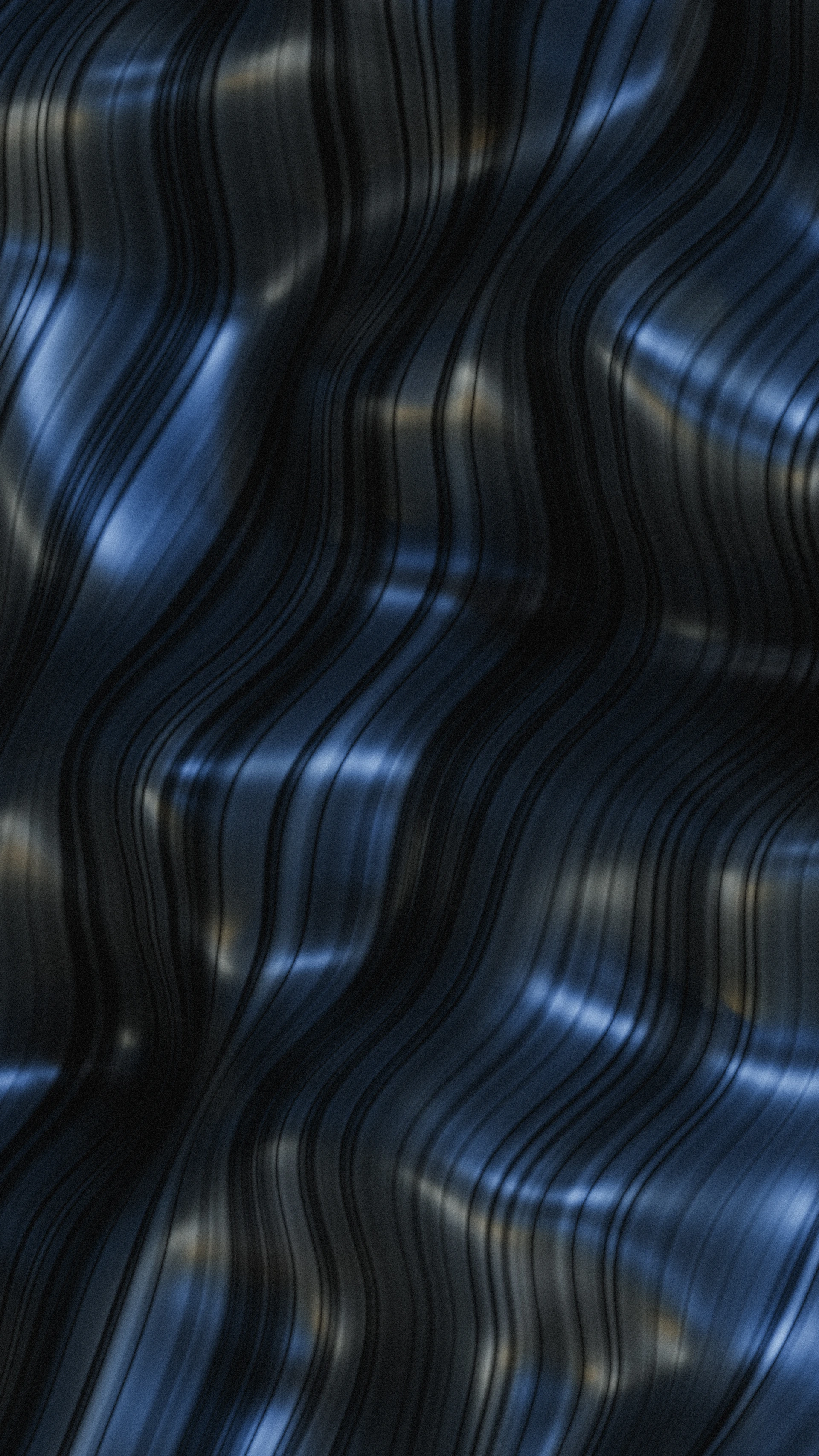 Abstract metallic flowing lines texture.
