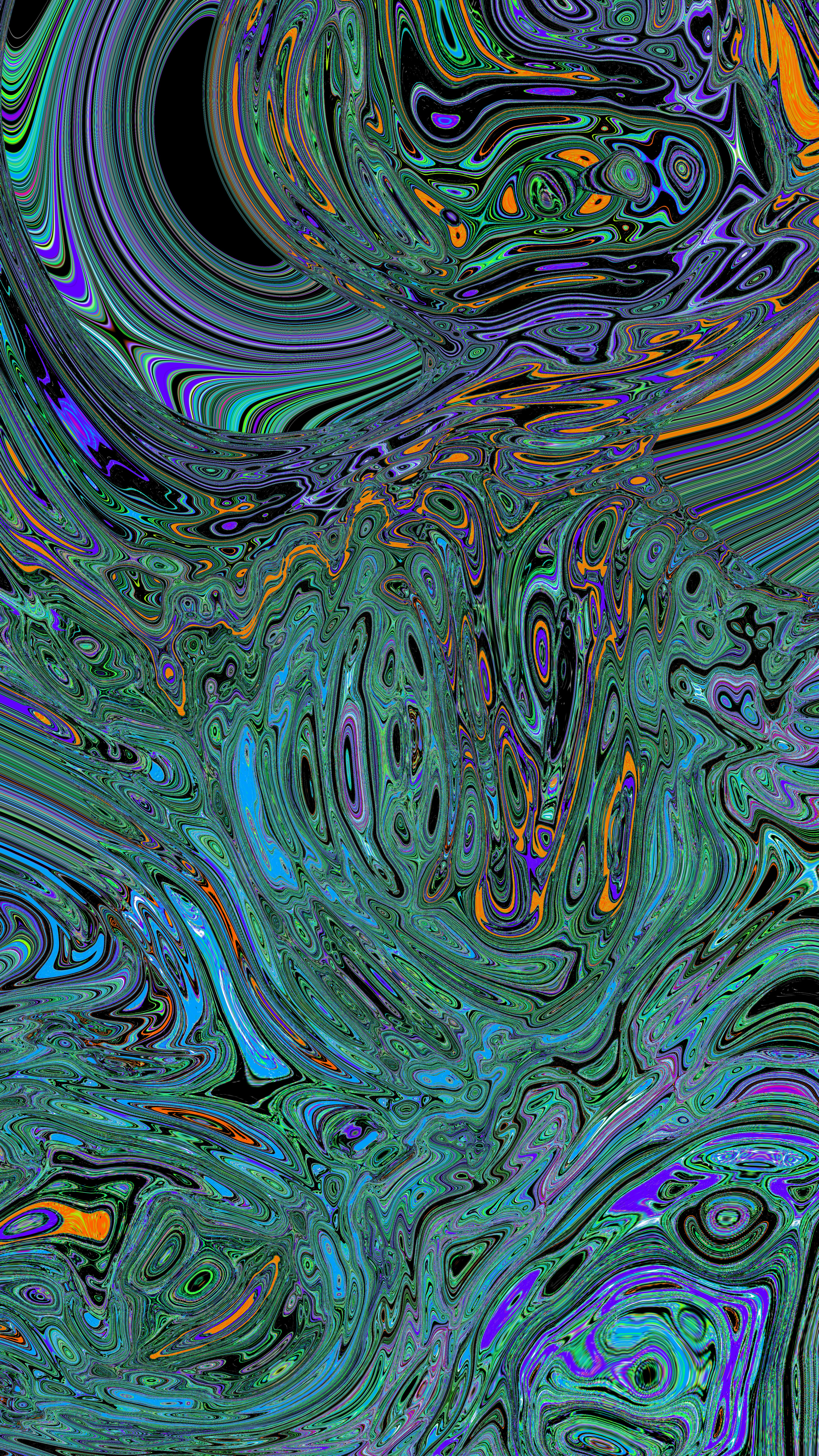 Obra de arte abstracta con patrones coloridos y arremolinados. foto –  Imagen de Fondo de pantalla de iphone gratuita en Unsplash, image size:3000x5333