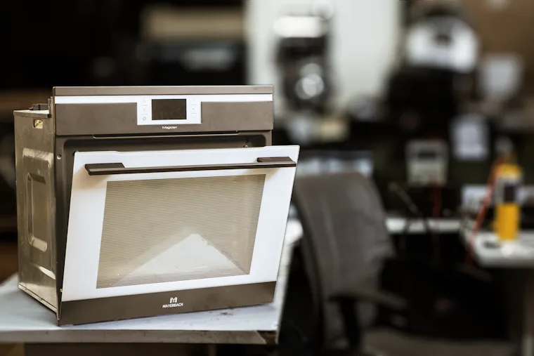 Modern oven in a Saline, Michigan family kitchen