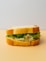 A chicken salad sandwich on white bread