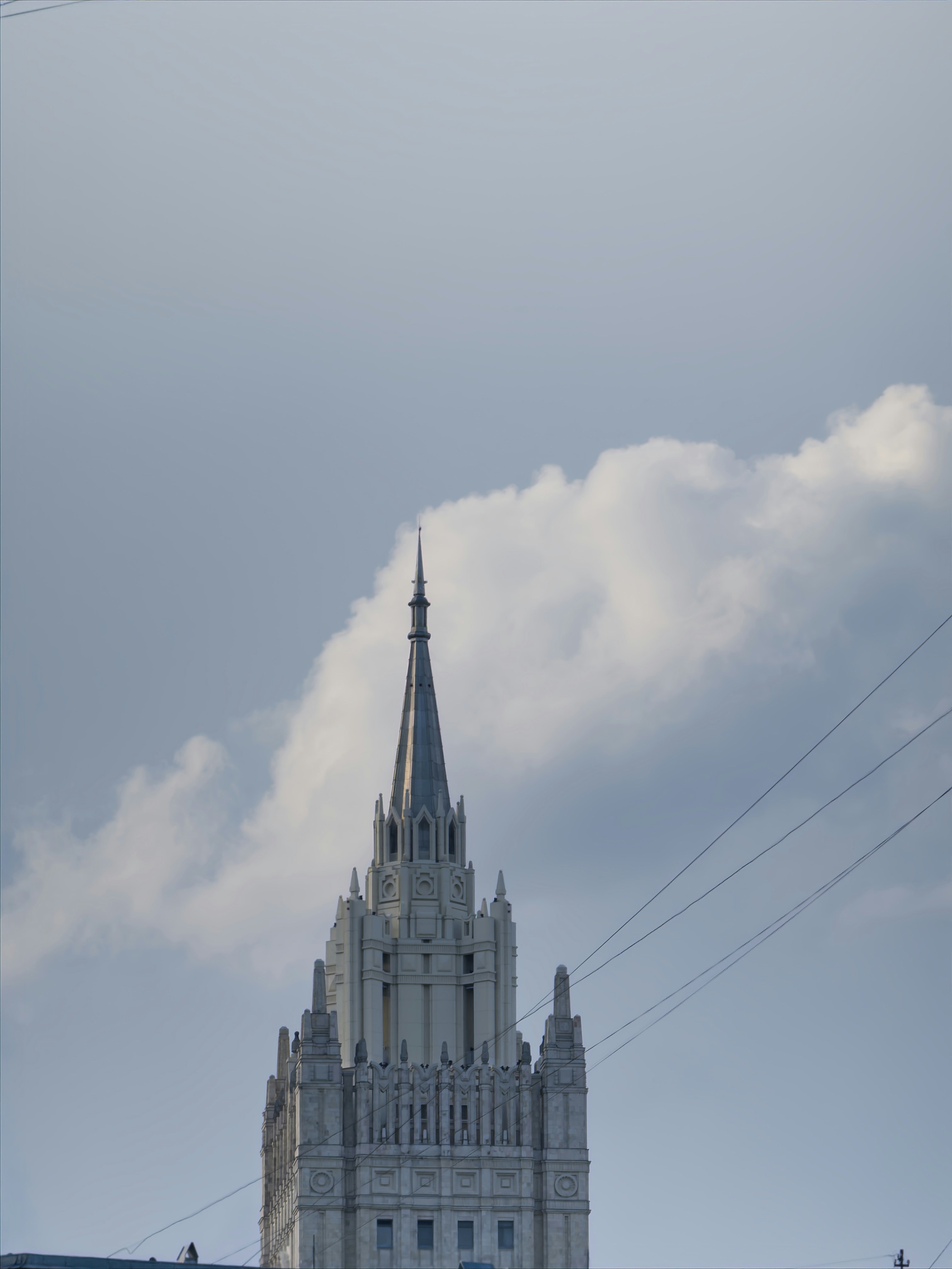 A diagram of a complex cloud architecture.