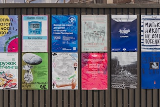 A row of colorful books on a shelf.