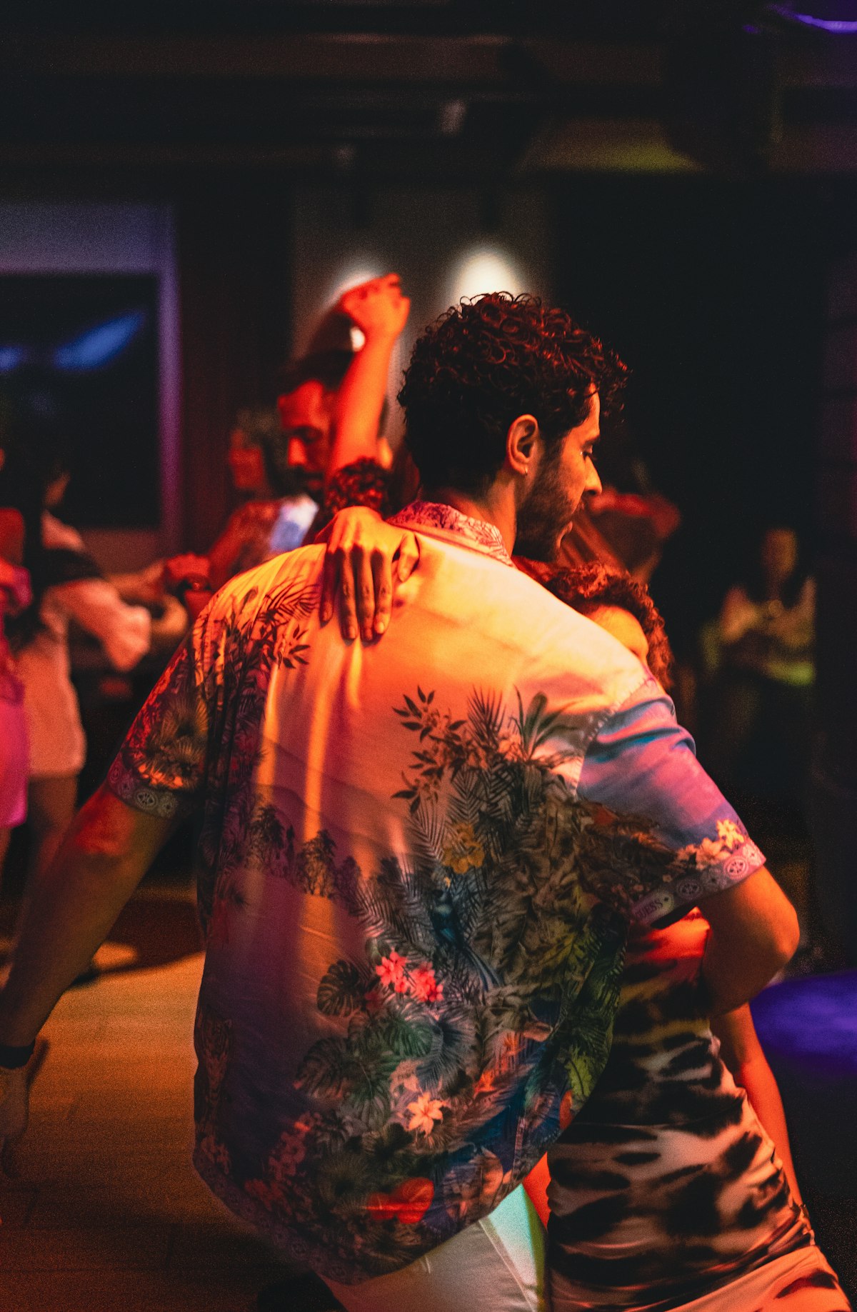 Couple dancing at a Latin night