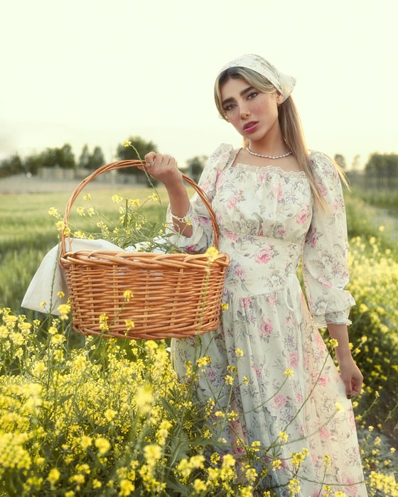 Robe d'été à motifs floraux