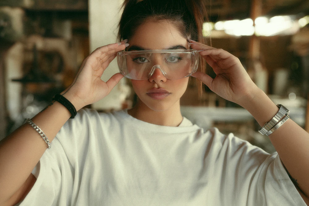 ANSI Z87.1 Safety Glasses — Clear anti-fog