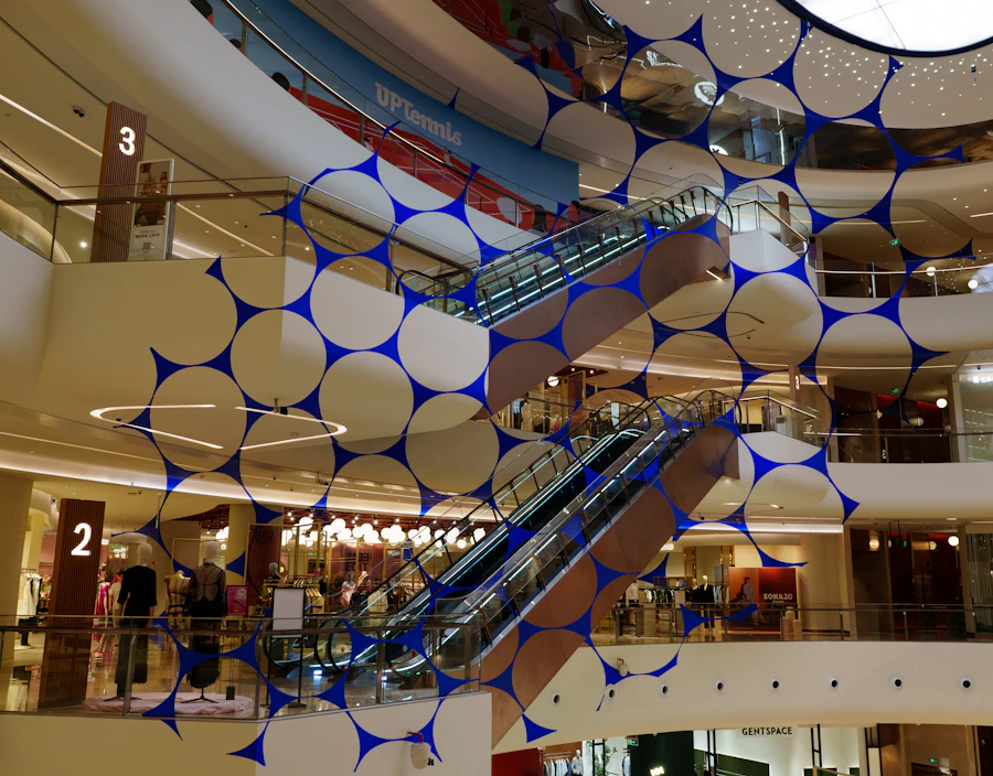 Shopping mall interior