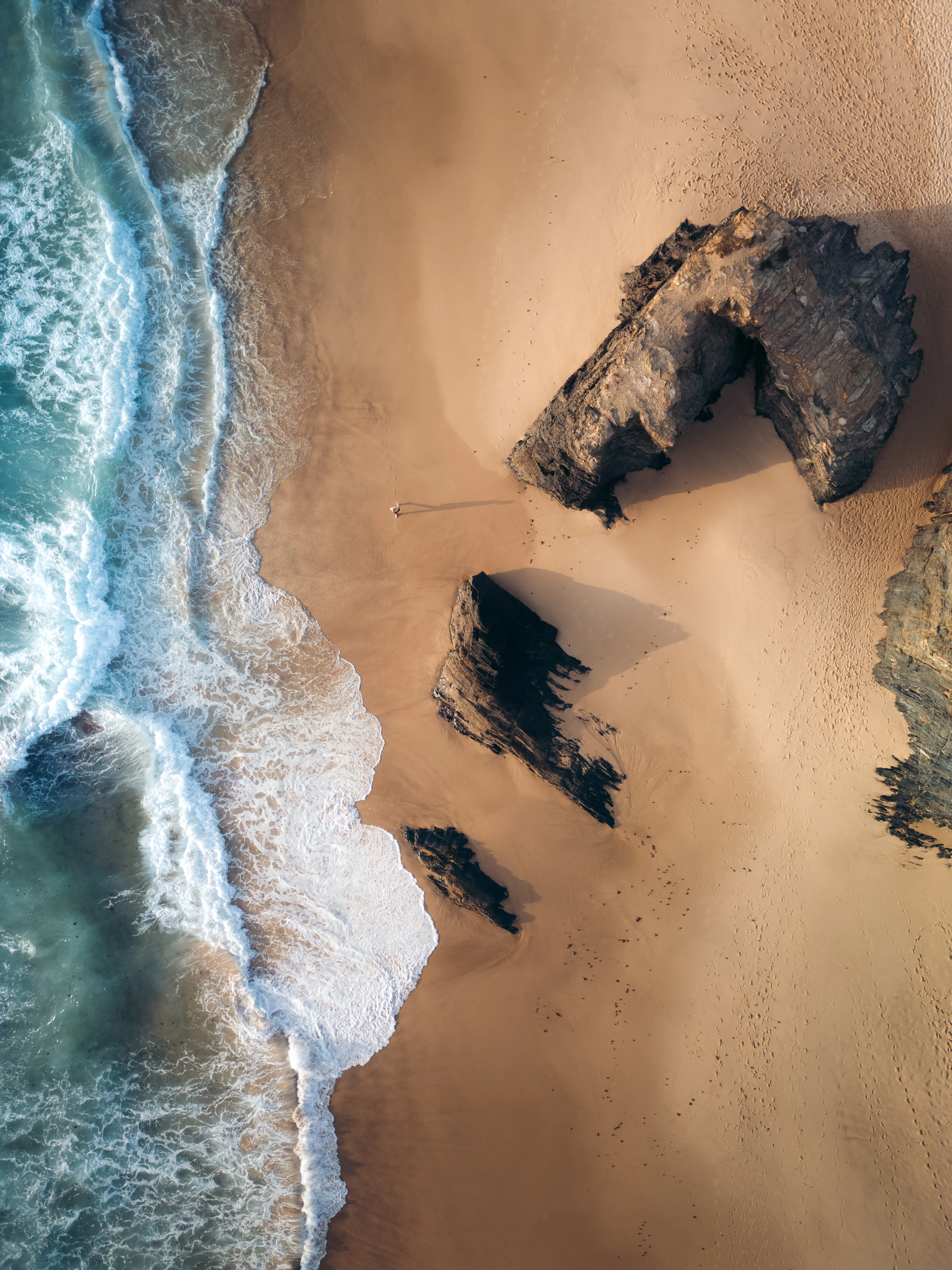 Misty mountain landscape background
