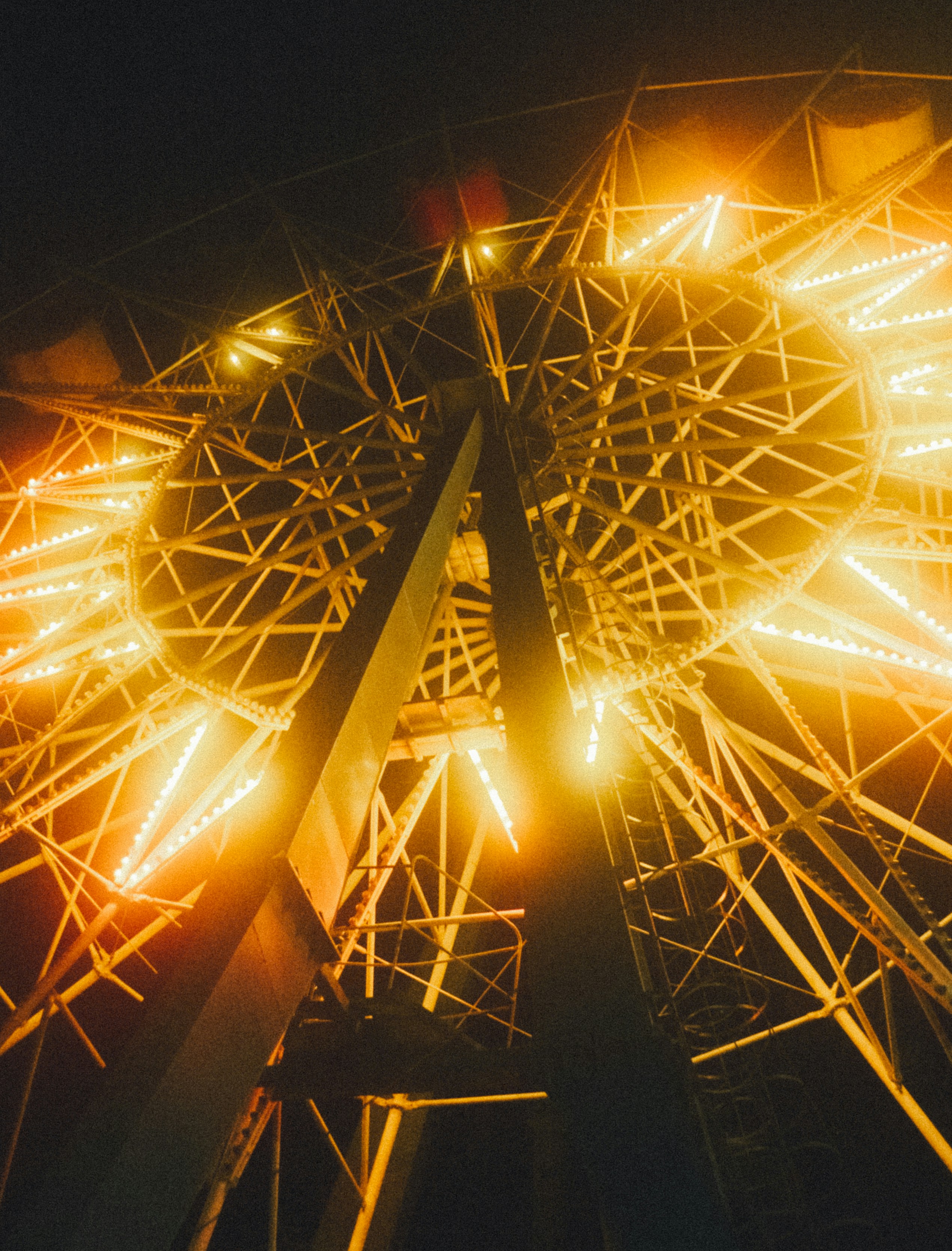 Sparklers create a dazzling light display at night