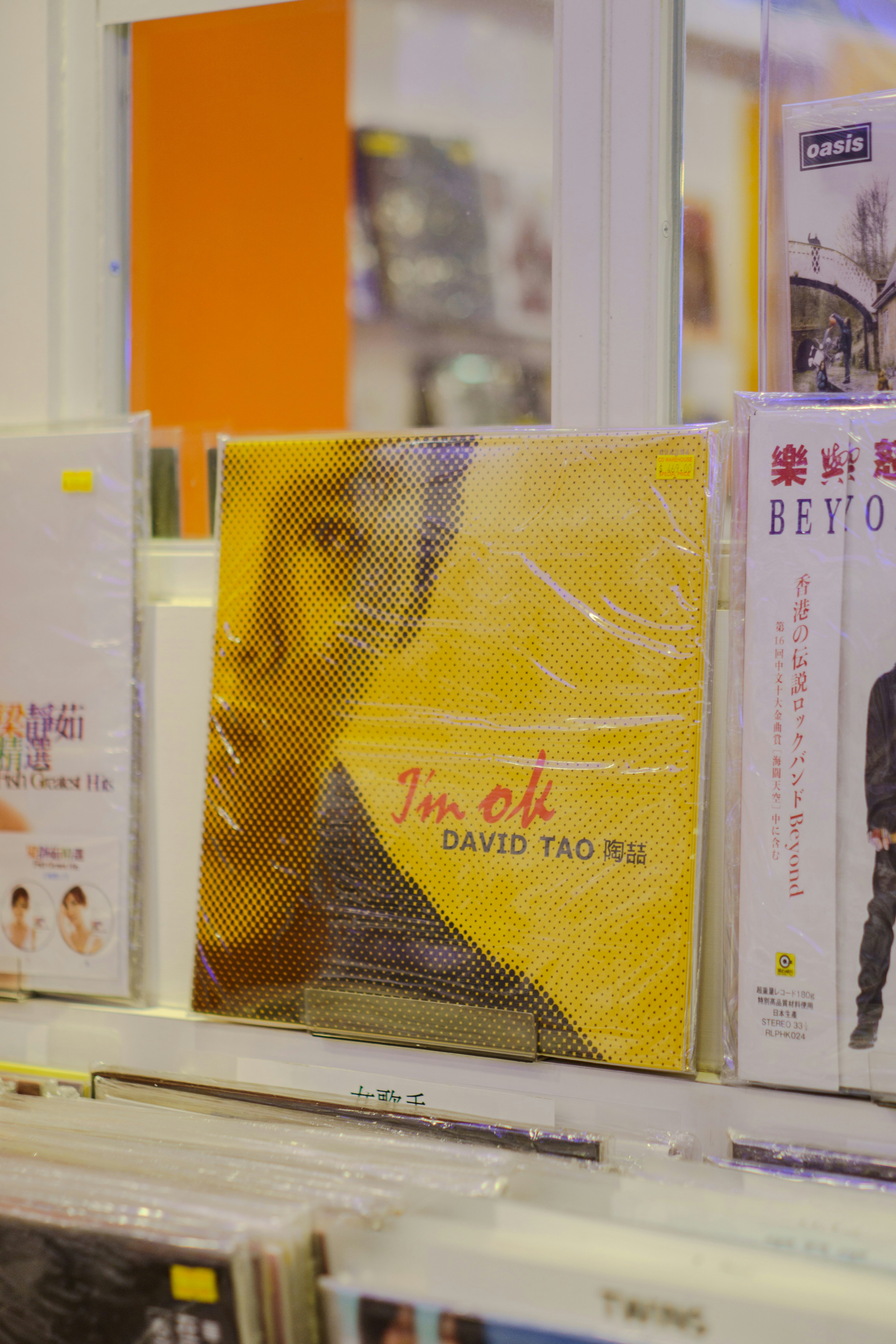 Cd album cover with man's face and yellow background