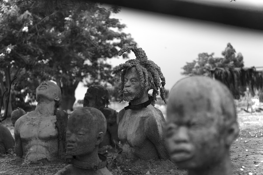 Traditional heritage sculpture in Ghana