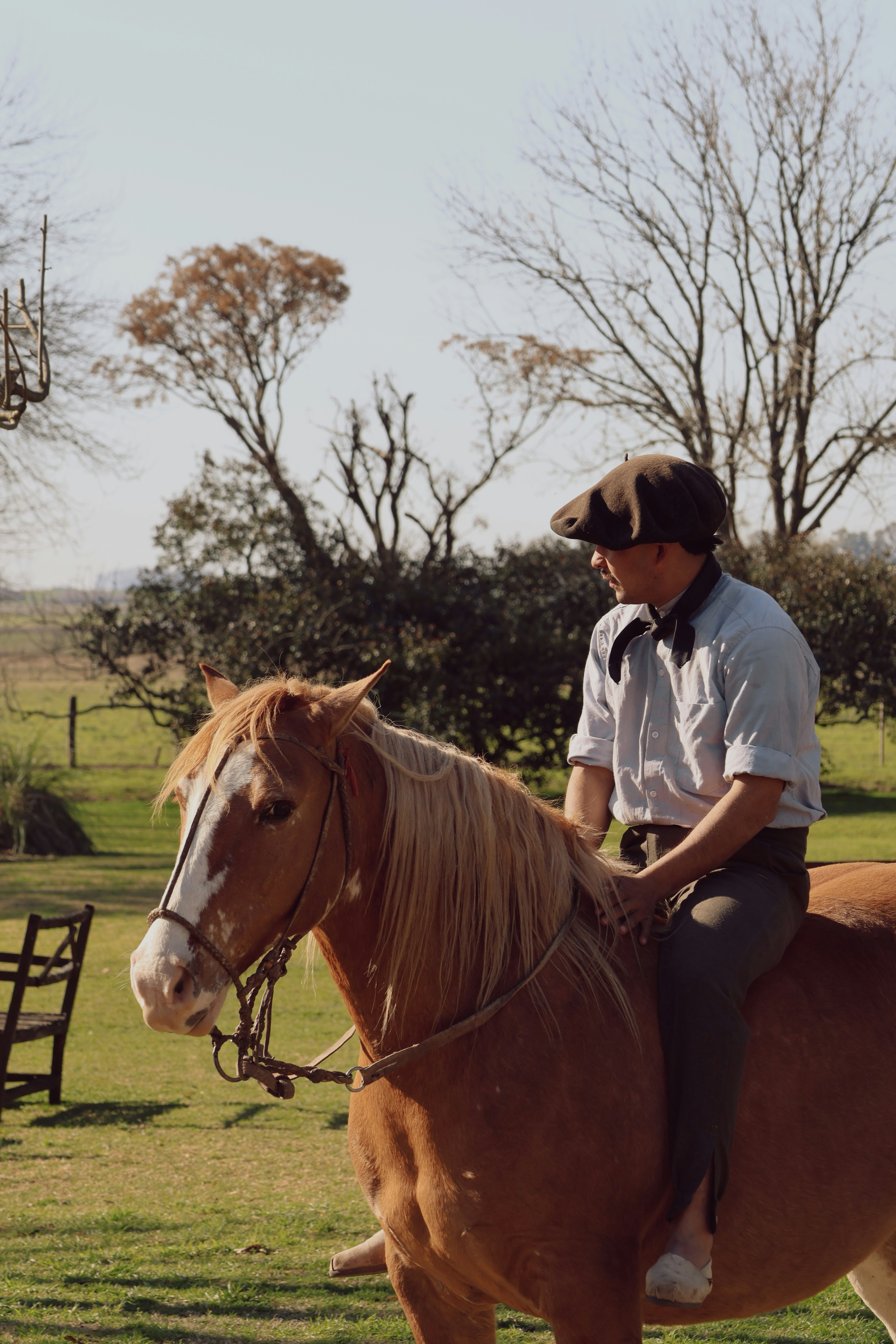A gaucho on horseback