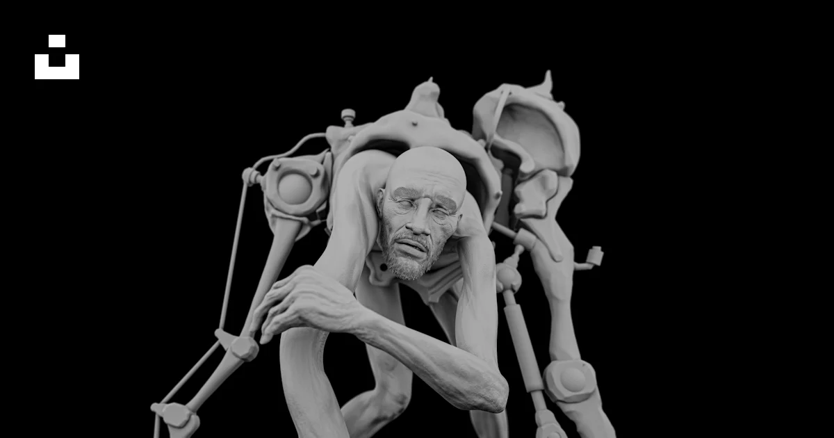 Contorted Corpse Two skeletal figures in a contorted pose photo – Free Cyber Image on ...
