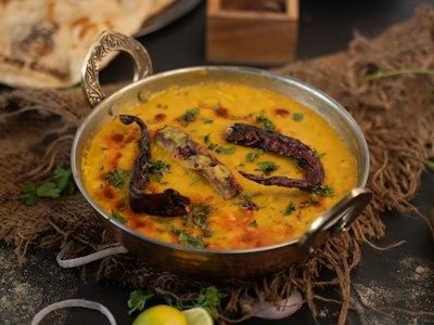 Coconut red lentil dal