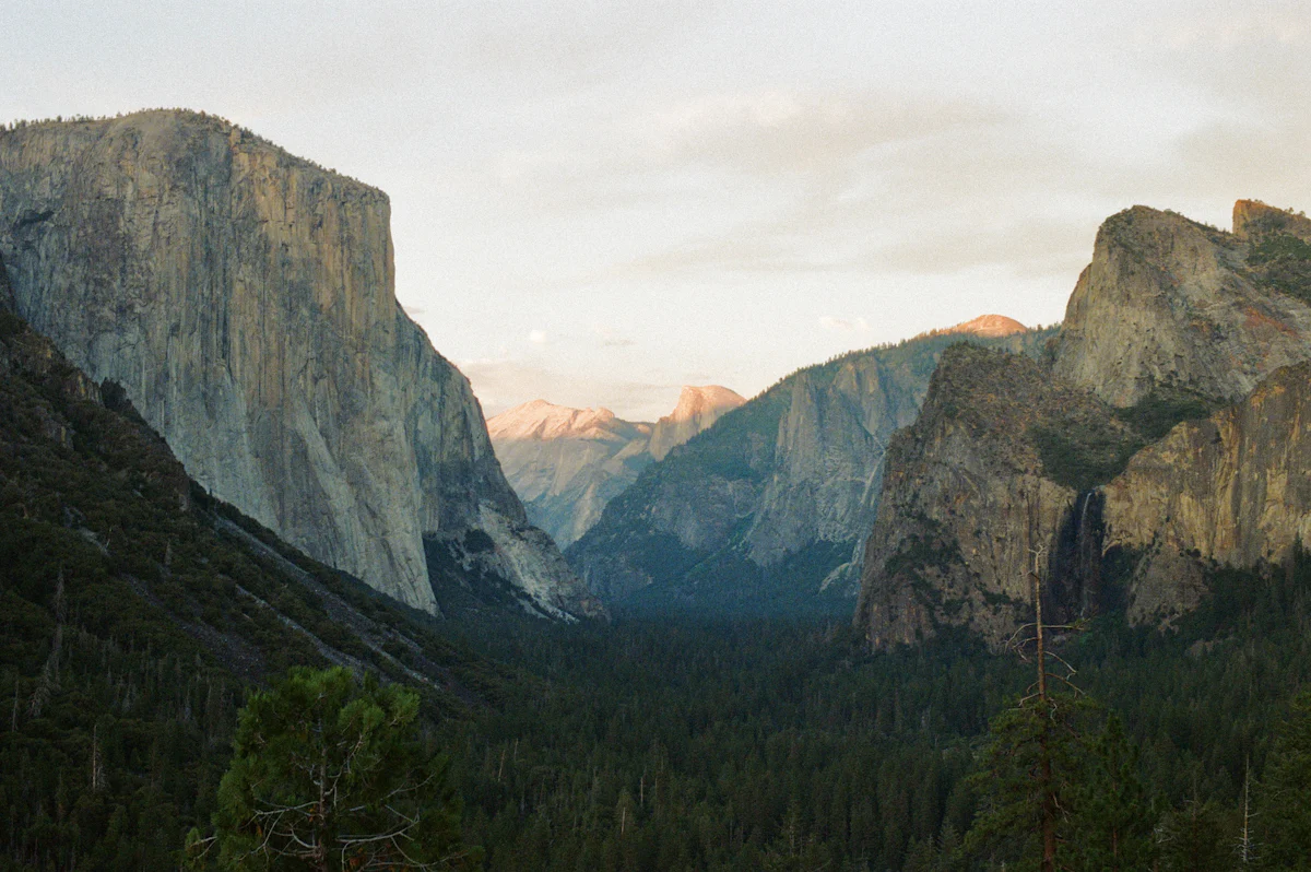 Yosemite Valley with El Capitan and Half Dome