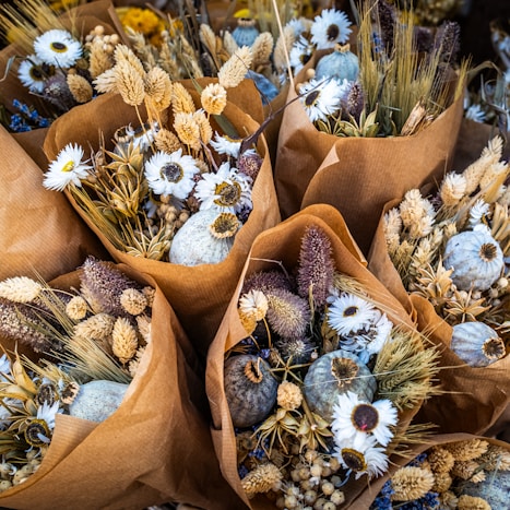 Dried arrangements