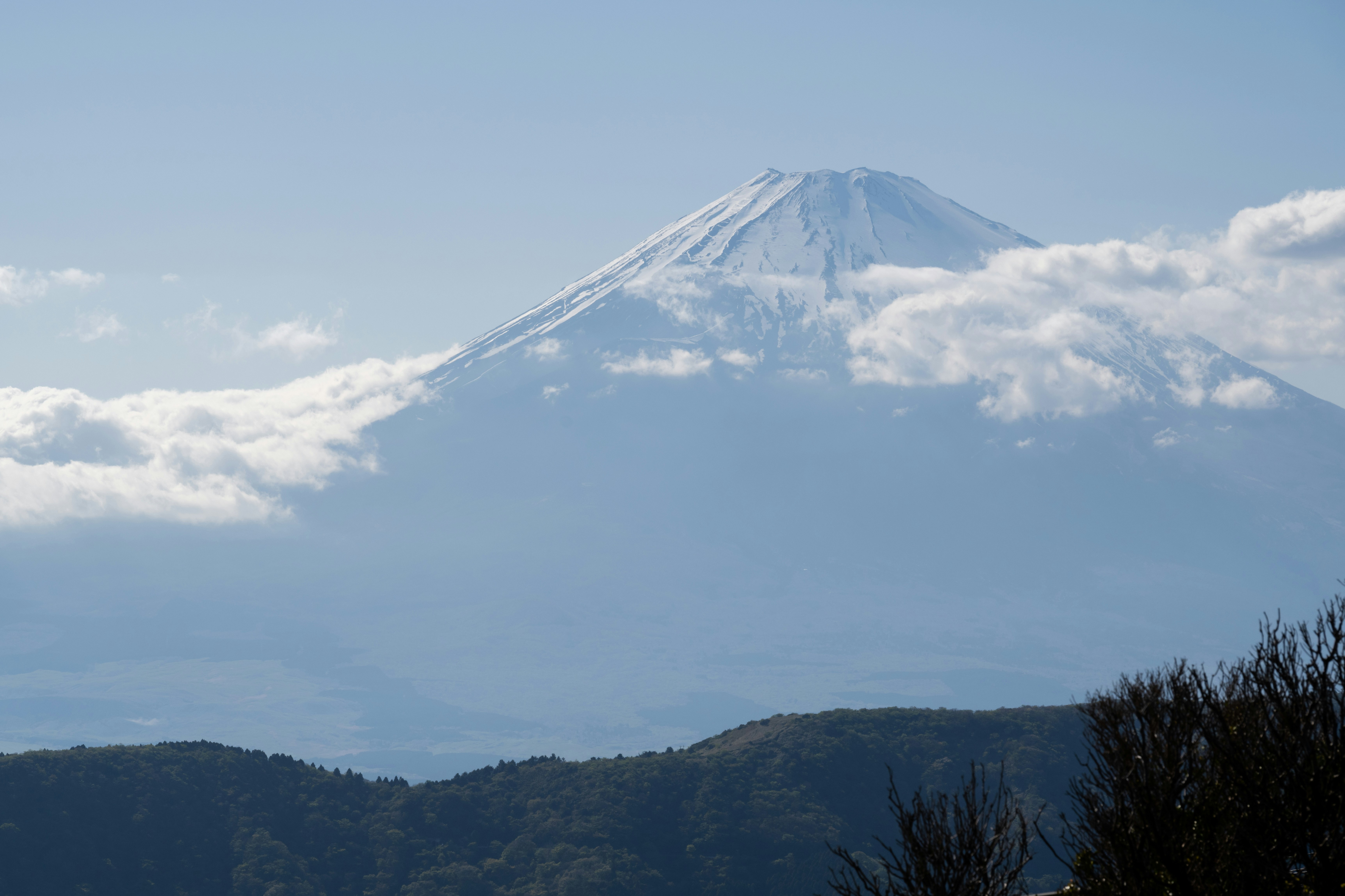 Fujiten Snow Resort beginner slope with Mount Fuji in background