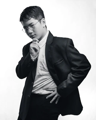 Young leader thinking
