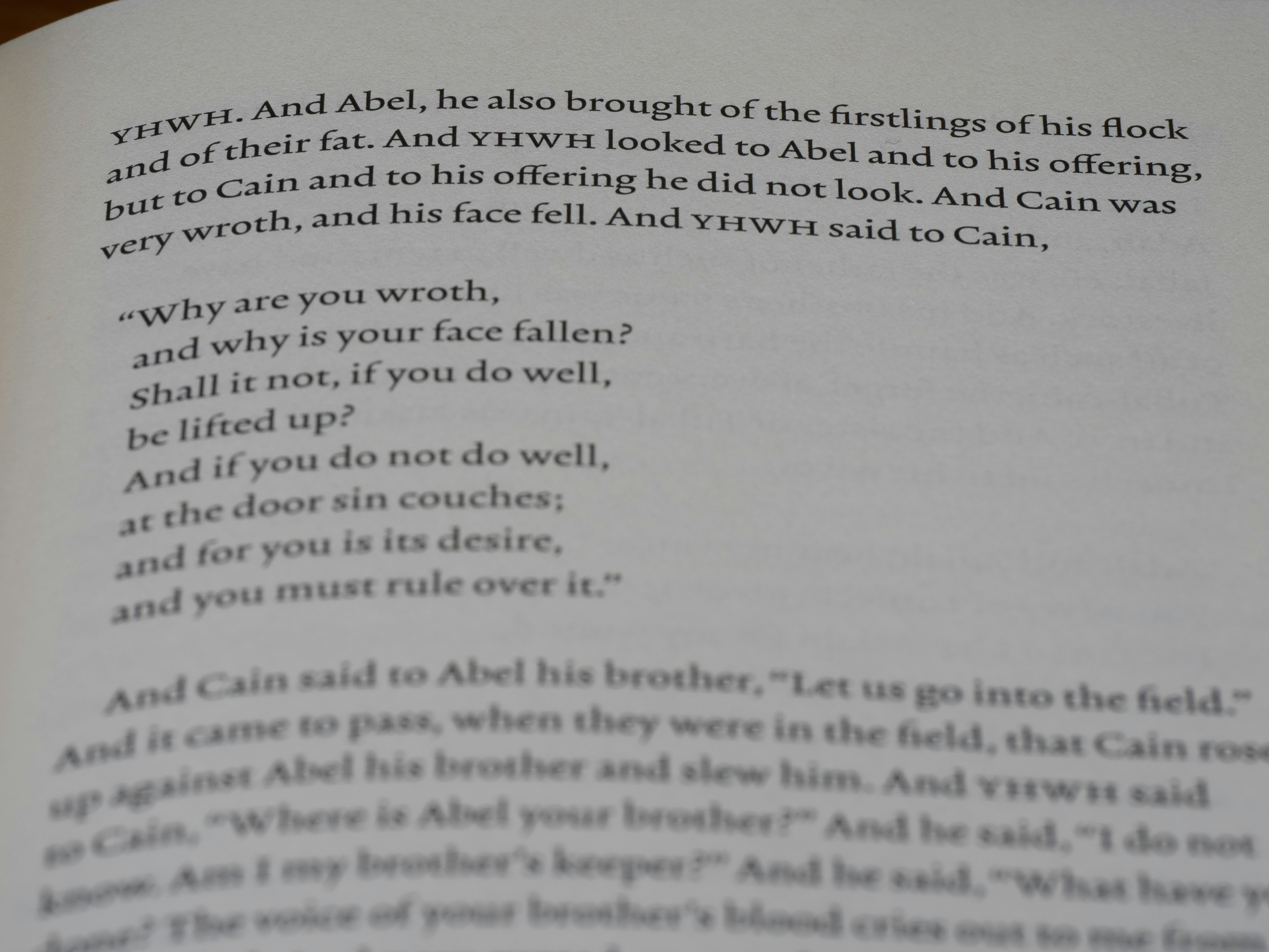 Close-up of text from an old book