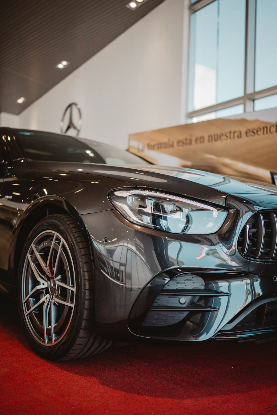 Modern dealership showroom interior