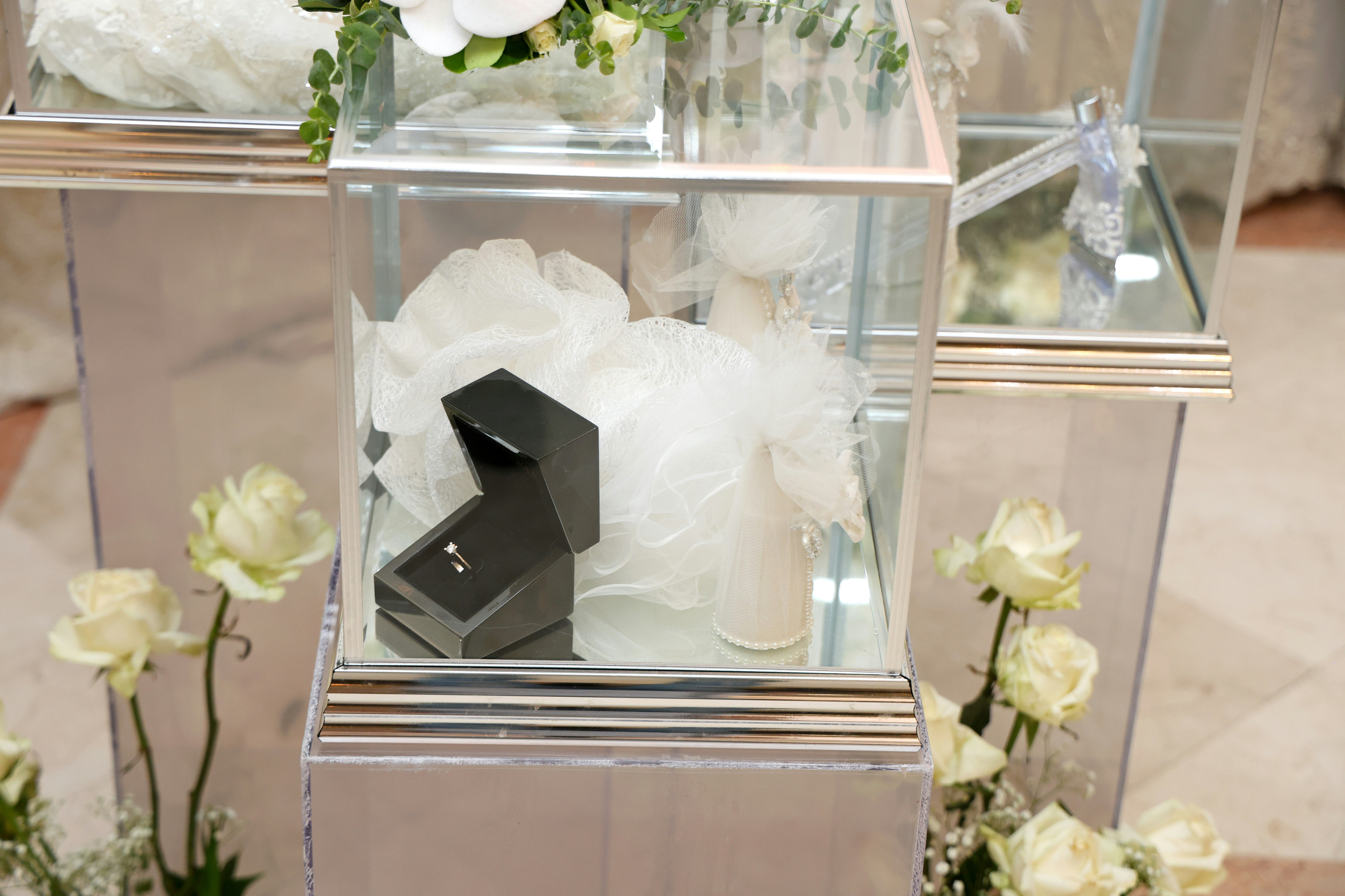 Glass Box Centerpiece