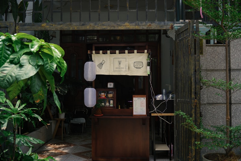 Business owner using tablet