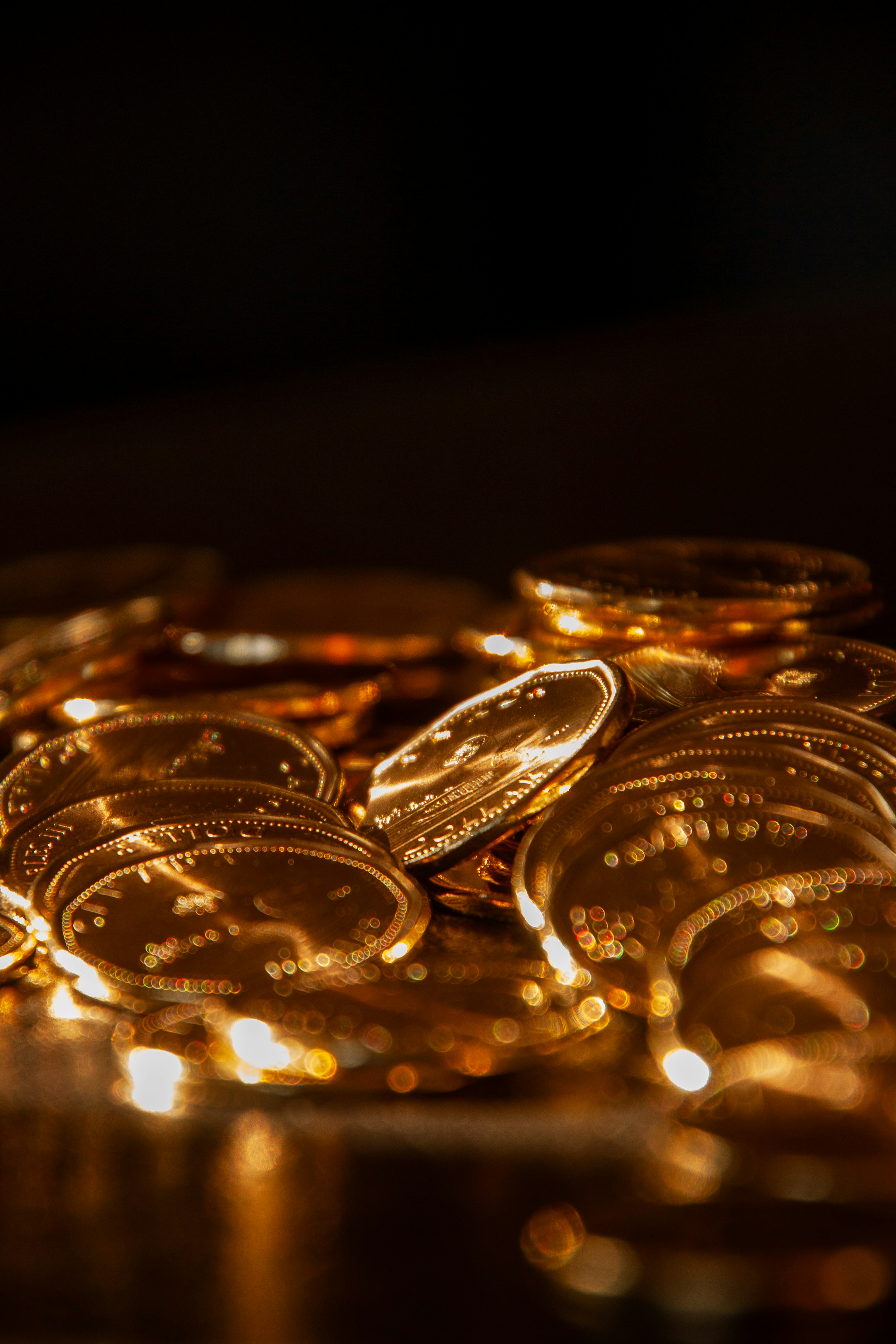 A bunch of mint loonies.