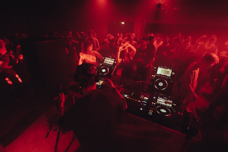 Behind the decks — Friday night