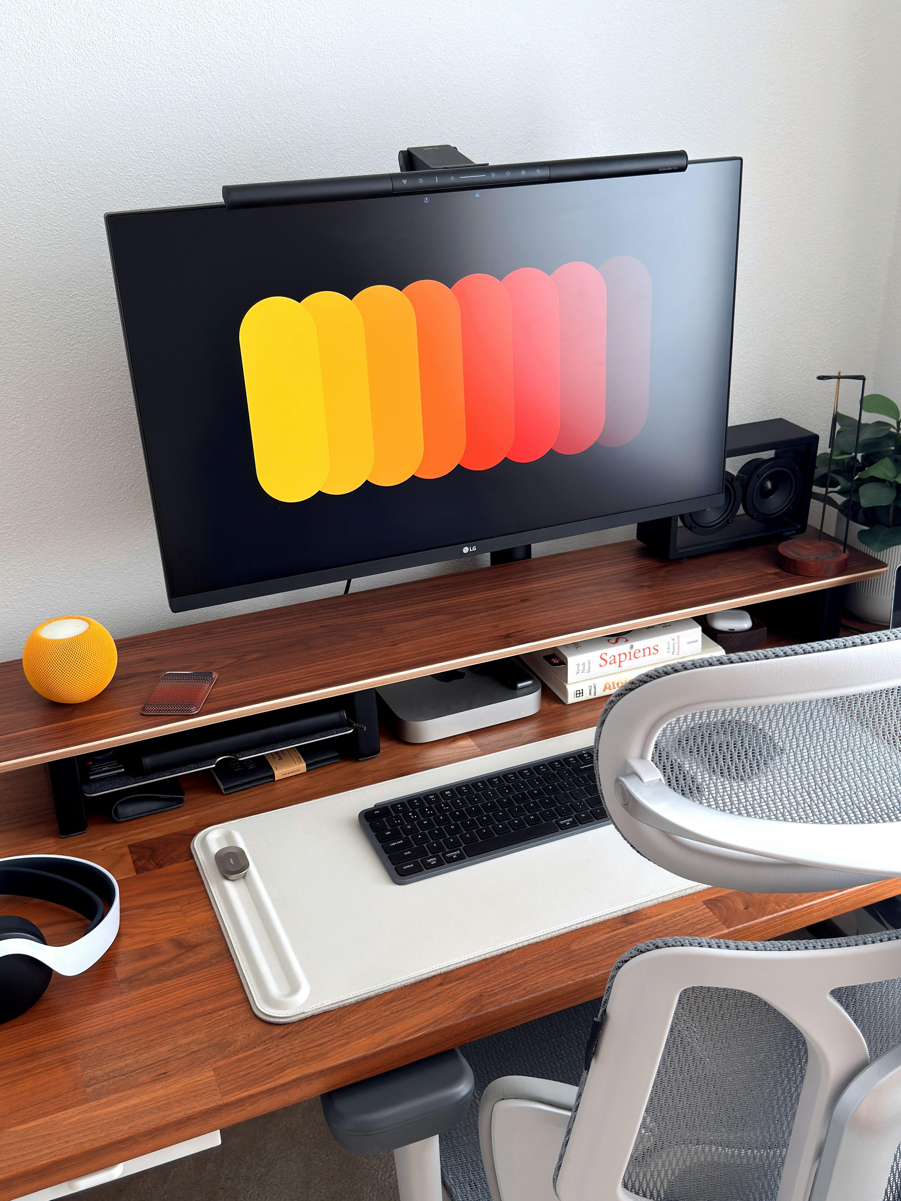 A clean and modern home office desk setup featuring a minimalist workspace, tech gadgets, and organized accessories. Perfect for productivity, remote work, and creative inspiration. Ideal for anyone looking for workspace design ideas, modern desk setups, and home office inspiration. Shot with attention to detail, lighting, and composition to showcase the perfect work-from-home environment.