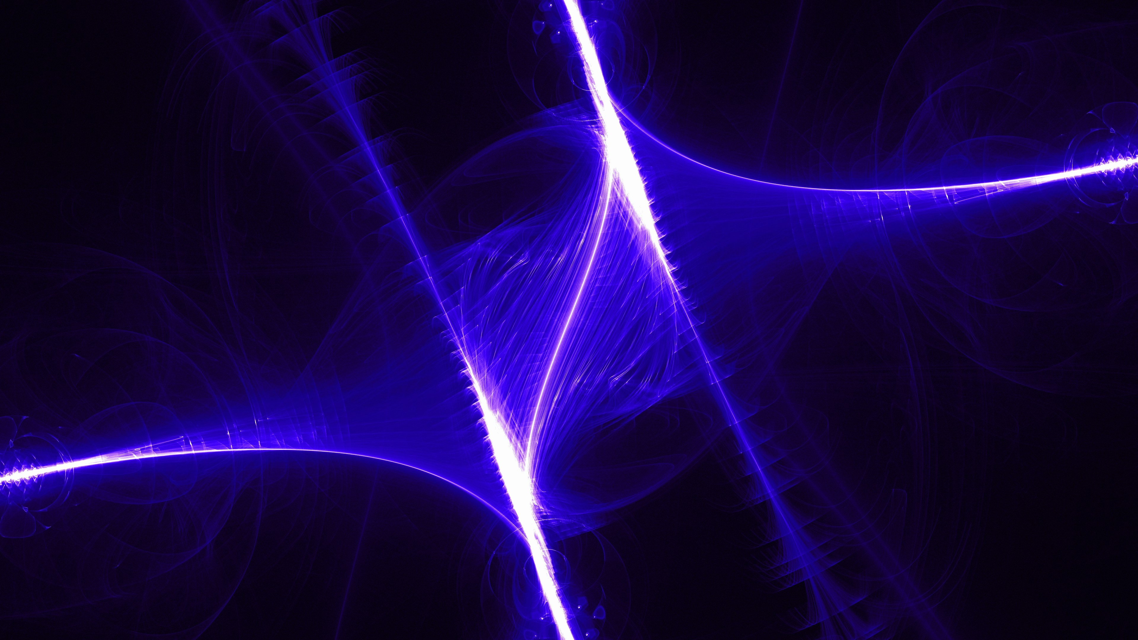 Abstract glowing purple energy lines on dark background